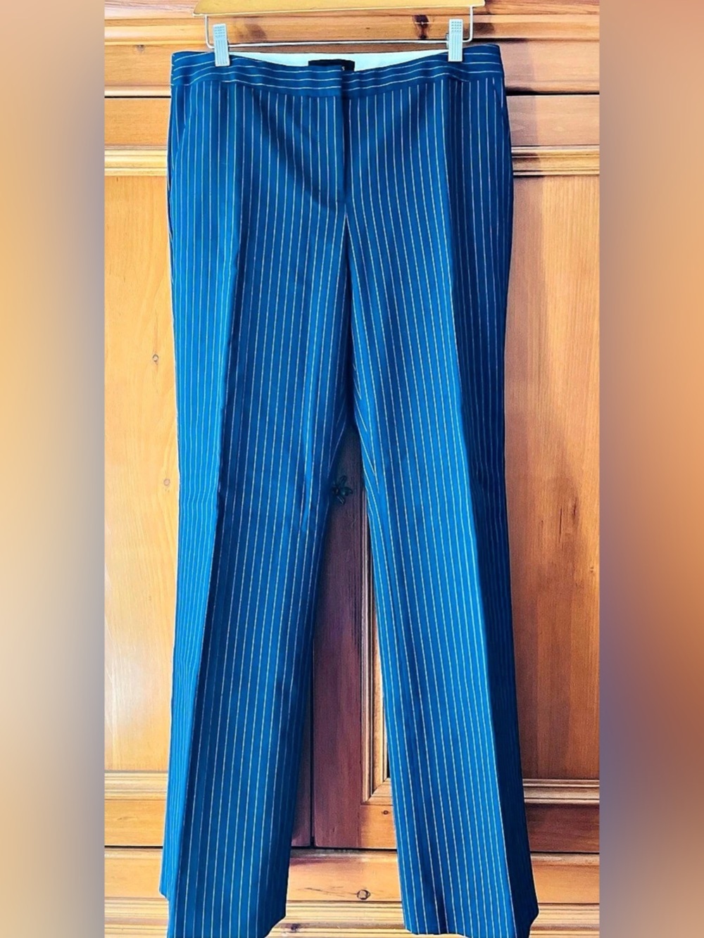 Talbots Striped Trousers in Blue Size 8 NWT